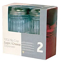 Thunder Group GLTWSJ012T - Glass Sugar Dispenser w/ Center Hole Top 12 oz (8 per Case) 