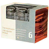 Thunder Group GLTWSS002T - Square Shaker Set w/ Perforated Top 2 oz (8 per Case) 