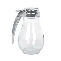 Thunder Group GLTWSY014 - Glass Syrup Dispenser Set 14 Oz (12 per Case) 