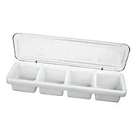 Thunder Group 4-Compartment Bar Caddies w/ Cover (6 per Case) [PLBC004P]