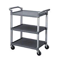 Thunder Group PLBC4019G - Plastic 3-Tier Bus Cart 40 1/2" 