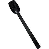 Thunder Group Black Polycarbonate Solid Serving Spoons 12" (12 per Case) [PLBS010BK]