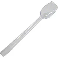 Thunder Group Clear Polycarbonate Solid Serving Spoons 12" (12 per Case) [PLBS010CL]