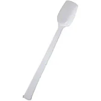 Thunder Group White Polycarbonate Solid Serving Spoons 12" (12 per Case) [PLBS010WH]