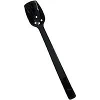 Thunder Group PLBS110BK - Black Polycarbonate Perforated Serving Spoons 10" (12 per Case) 