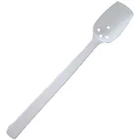 Thunder Group PLBS110WH - White Polycarbonate Perforated Serving Spoons 10" (12 per Case) 