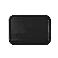 Thunder Group Black Fast Food Tray 10-1/2" x 13-1/2" [PLFFT1014BK] 