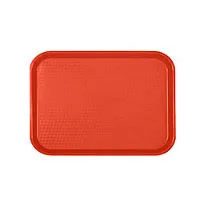 Thunder Group PLFFT1014RD - Red Fast Food Tray 10-1/2" x 13-1/2" (12 per Case) 