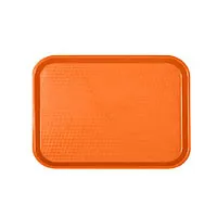 Thunder Group PLFFT1014RR - Orange Fast Food Tray 10-1/2" x 13-1/2" (12 per Case) 