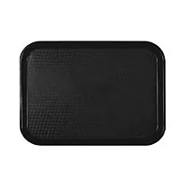 Thunder Group PLFFT1216BK - Black Fast Food Tray 12" x 16-1/4" (12 per Case) 