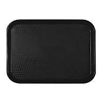 Thunder Group Black Fast Food Tray 14" x 17-3/4" (12 per Case) [PLFFT1418BK] 