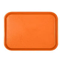 Thunder Group Orange Fast Food Tray 14" x 17-3/4" (12 per Case) [PLFFT1418RR] 