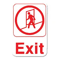 Thunder Group PLIS6907RD - Exit Sign 9" x 6" (12 per Case) 