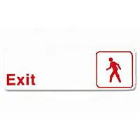 Thunder Group Exit Sign 9" x 3" (12 per Case) [PLIS9307RD] 