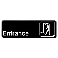 Thunder Group PLIS9310BK - Entrance Sign 9" x 3" (12 per Case) 