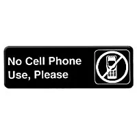 Thunder Group PLIS9332BK - No Cell Phone Use Please Sign 9" x 3" (12 per Case) 