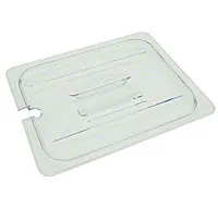 Thunder Group PLPA7120CS - Half-Size Polycarbonate Slotted Food Pan Covers (12 per Case) 