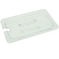 Thunder Group PLPA7140CS - Quarter-Size Polycarbonate Slotted Food Pan Covers (12 per Case) 