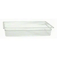 Thunder Group PLPA8004 - Full-Size Polycarbonate Solid Food Pans 4" (6 per Case) 