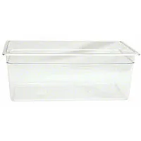 Thunder Group Full-Size Polycarbonate Solid Food Pans 8" (6 per Case) [PLPA8008]