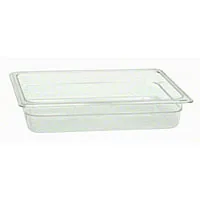 Thunder Group PLPA8122 - Half-Size Polycarbonate Solid Food Pans 2-1/2" (12 per Case) 