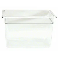 Thunder Group Half-Size Polycarbonate Solid Food Pans 8" (6 per Case) [PLPA8128]