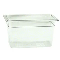 Thunder Group PLPA8146 - Quarter-Size Polycarbonate Solid Food Pans 6" (6 per Case) 