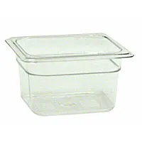 Thunder Group PLPA8164 - Sixth-Size Polycarbonate Solid Food Pans 4" (12 per Case) 