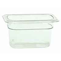 Thunder Group PLPA8194 - Ninth-Size Polycarbonate Solid Food Pans 4" (12 per Case) 