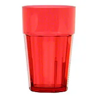 Thunder Group PLPCTB110RD - Red 10 oz. Diamond Tumblers - 12 per Case