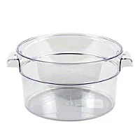 Thunder Group PLRFT002PC - Polycarbonate Round Food Storage Container 2 Qt 