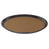 Thunder Group PLRT016CK - Round Slip Resistant Cork Serving Tray 16" (12 per Case) 