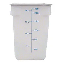 Thunder Group Polypropylene Food Storage Container 22 Qt (6 per Case) [PLSFT022PP]