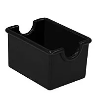 Thunder Group PLSP032BK - Black Plastic Sugar Packet Holders (24 per Case) 