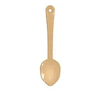 Thunder Group PLSS111BG - Beige Polycarbonate Solid Serving Spoons 11" (12 per Case) 