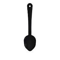 Thunder Group Black Polycarbonate Solid Serving Spoons 11" (12 per Case) [PLSS111BK]