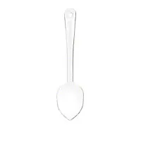 Thunder Group PLSS111CL - Clear Polycarbonate Solid Serving Spoons 11" (12 per Case) 