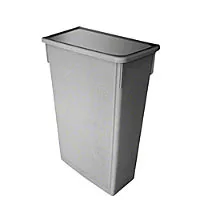 Thunder Group PLTC023G - Gray 23 Gal Plastic Trash Can 