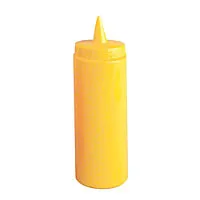 Thunder Group Yellow Wide Mouth Squeeze Bottle 32 oz (6 per Case) [PLTHSB032YW]