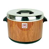 Thunder Group SEJ71000 - 40 Cup Woodgrain Insulated Sushi Rice Pot 