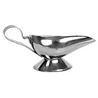 Thunder Group SLGB008 - Stainless Steel Gravy Boat 8 Oz. (Pack of 6) 