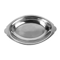 Thunder Group SLGT012 - Stainless Steel Oval Au Gratin Dish 12 Oz. (Pack of 12) 