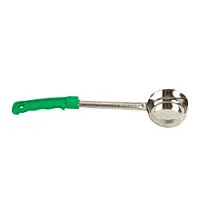 Thunder Group Stainless Steel Two Piece Portion Controller with Green Handle 4 oz. (12 per Case) [SLLD004] 