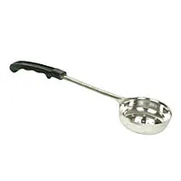 Thunder Group Stainless Steel Perforated Portion Controller with Black Handle 6 oz. (12 per Case) [SLLD106PA] 