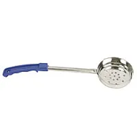 Thunder Group Stainless Steel Two Piece Perforated Portion Controller with Blue Handle 8 oz. (12 per Case) [SLLD108P] 