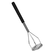 Thunder Group Round Chrome Plated Potato Masher 18" (12 per Case) [SLPMR018C]