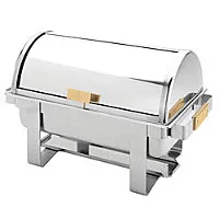 Thunder Group SLRCF0171G - Roll Top Chafer 8 Qt. 