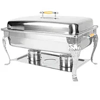 Thunder Group SLRCF0511 - Full Size Rectangular Deluxe Chafer 8 Qt. 