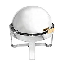 Thunder Group SLRCF0860 - Round Roll Top Chafer 4 Qt. 