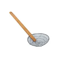 Thunder Group SLSKR008 - Stainless Steel Bamboo Skimmer 8" 